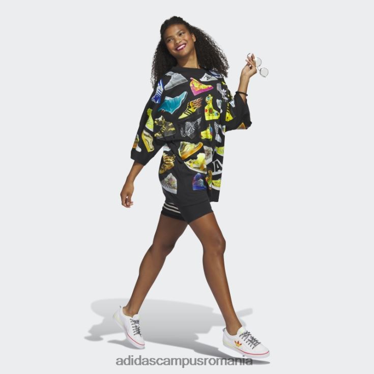 adidas campus romania rochie neagră în tricou jeremy scott archive femei negru J266N216541