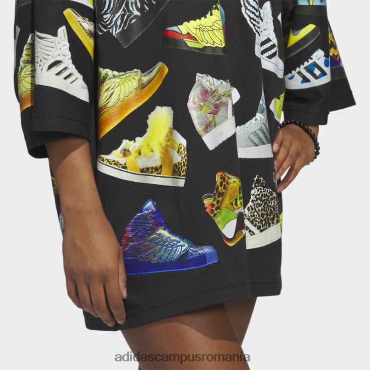 adidas campus romania rochie neagră în tricou jeremy scott archive femei negru J266N216541