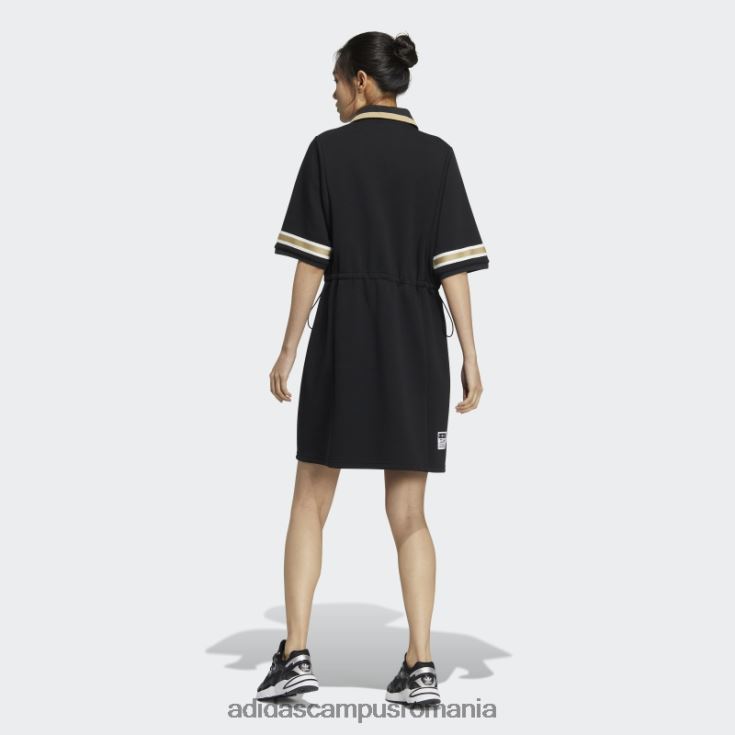 adidas campus romania rochie polo neagră modernă pentru colegiu femei negru J266N23178