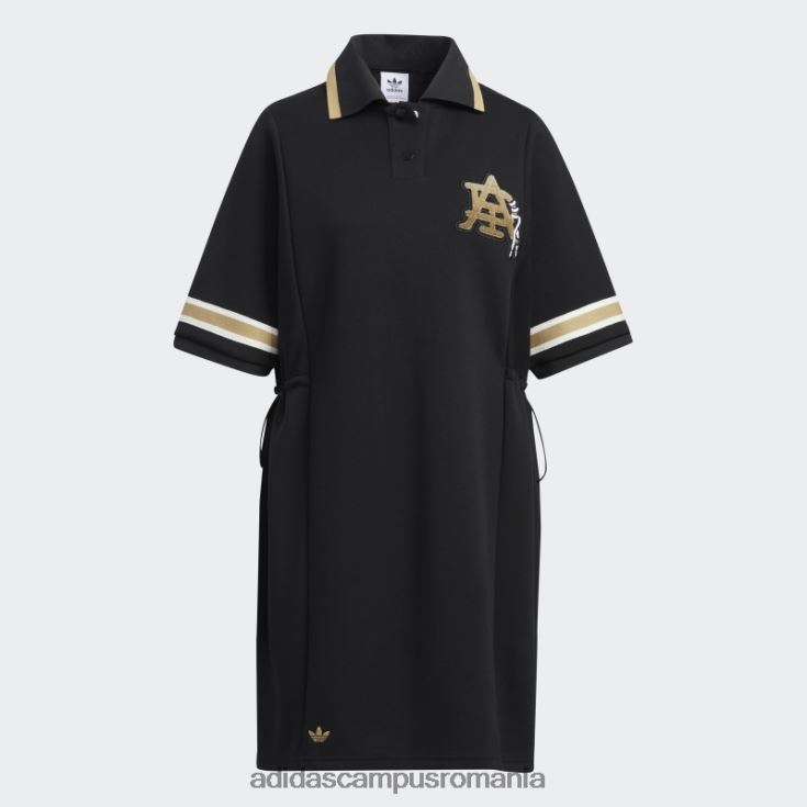 adidas campus romania rochie polo neagră modernă pentru colegiu femei negru J266N23178