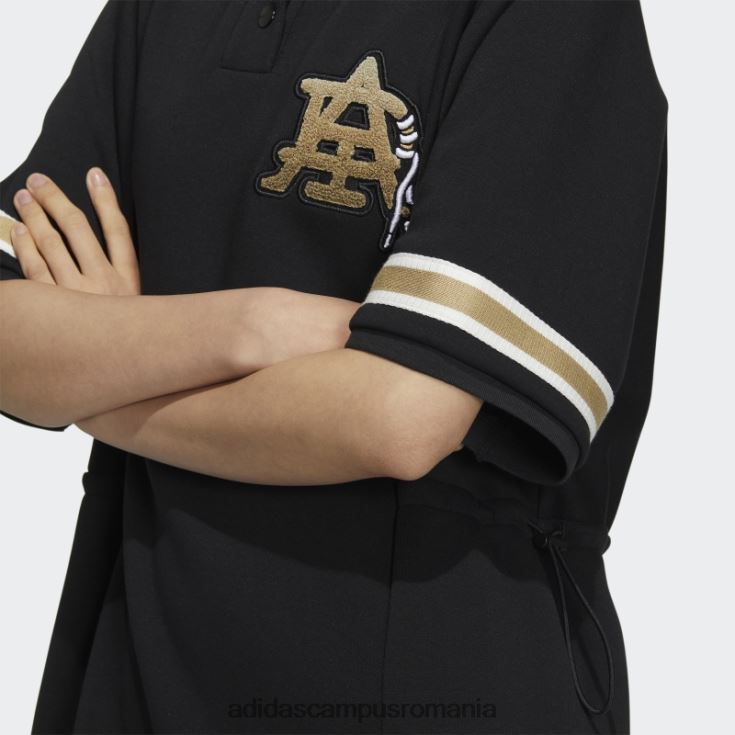 adidas campus romania rochie polo neagră modernă pentru colegiu femei negru J266N23178
