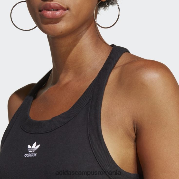 adidas campus romania rochie tanc lunga neagra adicolor classics cu 3 dungi femei negru J266N216703