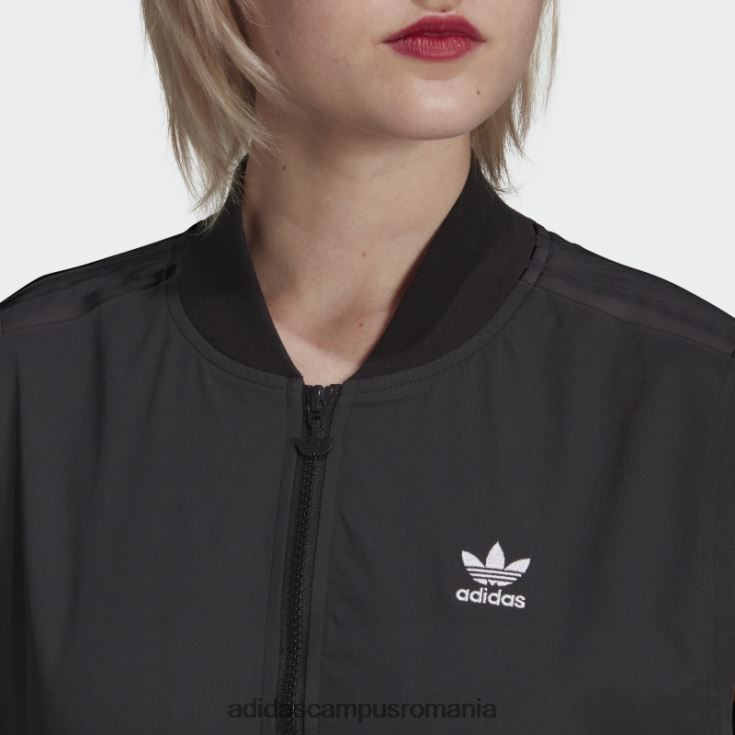 adidas campus romania salopetă neagră adicolor classics largi femei negru J266N23203