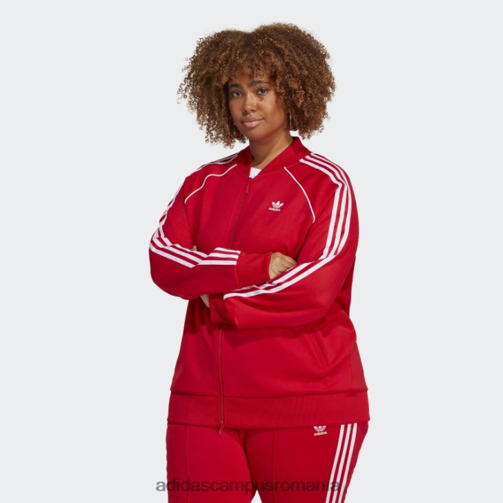 adidas campus romania scarlet adicolor classics sst track top (plus mărime) femei stacojiu J266N216505