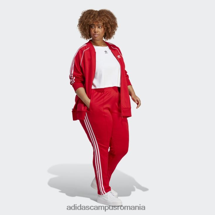 adidas campus romania scarlet adicolor classics sst track top (plus mărime) femei stacojiu J266N216505