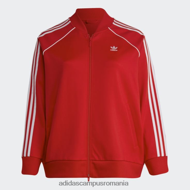 adidas campus romania scarlet adicolor classics sst track top (plus mărime) femei stacojiu J266N216505