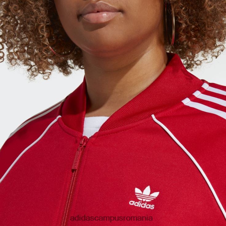 adidas campus romania scarlet adicolor classics sst track top (plus mărime) femei stacojiu J266N216505