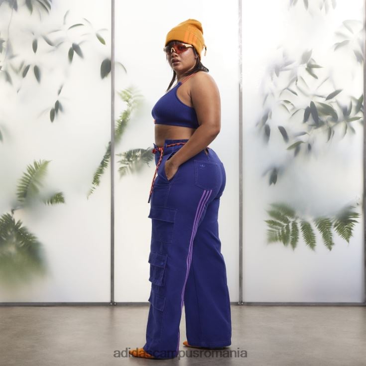 adidas campus romania sutien din tricot indigo (mărime plus) femei indigo J266N23688