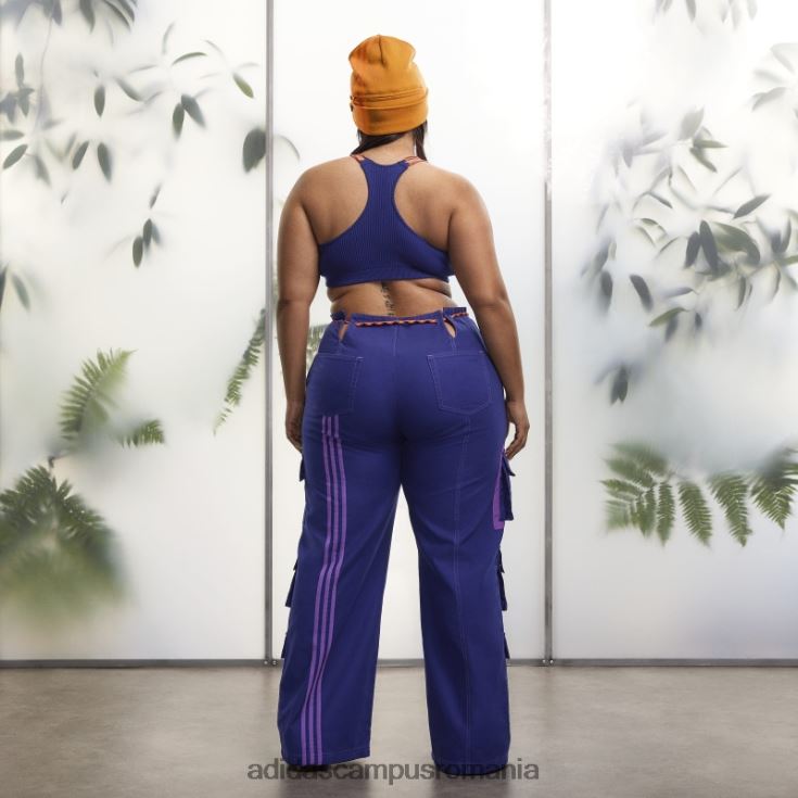 adidas campus romania sutien din tricot indigo (mărime plus) femei indigo J266N23688