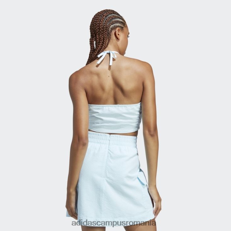 adidas campus romania top cu decolteu din popelin adicolor classics albastru femei albastru J266N210378