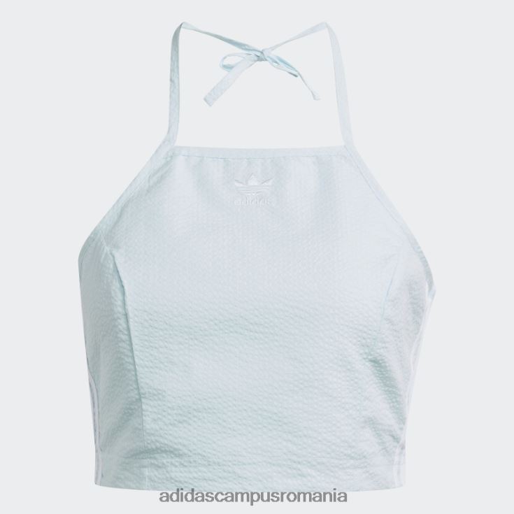 adidas campus romania top cu decolteu din popelin adicolor classics albastru femei albastru J266N210378
