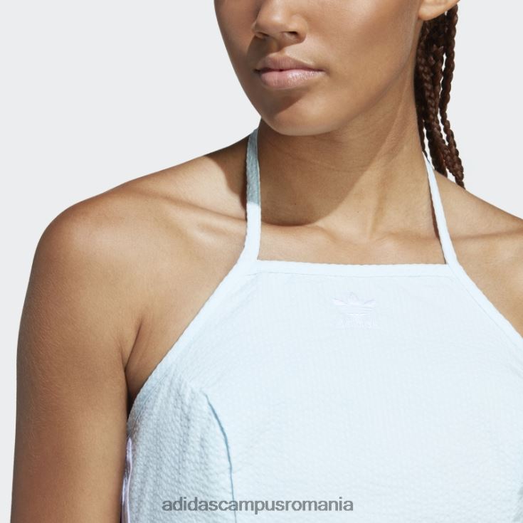 adidas campus romania top cu decolteu din popelin adicolor classics albastru femei albastru J266N210378