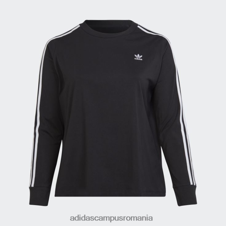 adidas campus romania top negru adicolor classics cu mânecă lungă (plus mărime) femei negru J266N216510