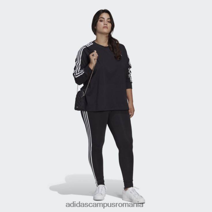 adidas campus romania top negru adicolor classics cu mânecă lungă (plus mărime) femei negru J266N216510