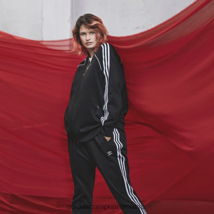 adidas campus romania top negru primeblue sst track top (plus mărime) femei alb negru J266N29010