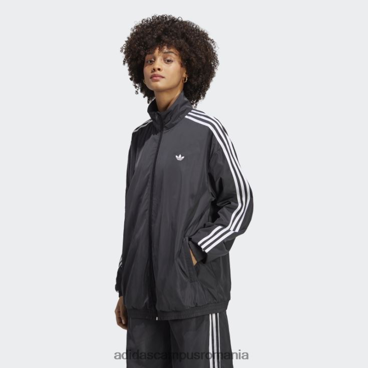 adidas campus romania top negru supradimensionat femei negru J266N216480
