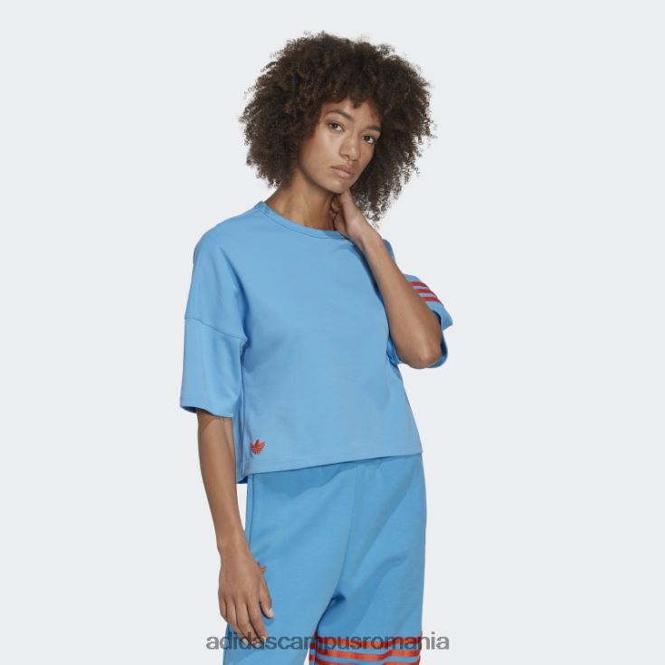 adidas campus romania tricou adicolor blue neuclassics adidas femei albastru J266N22934