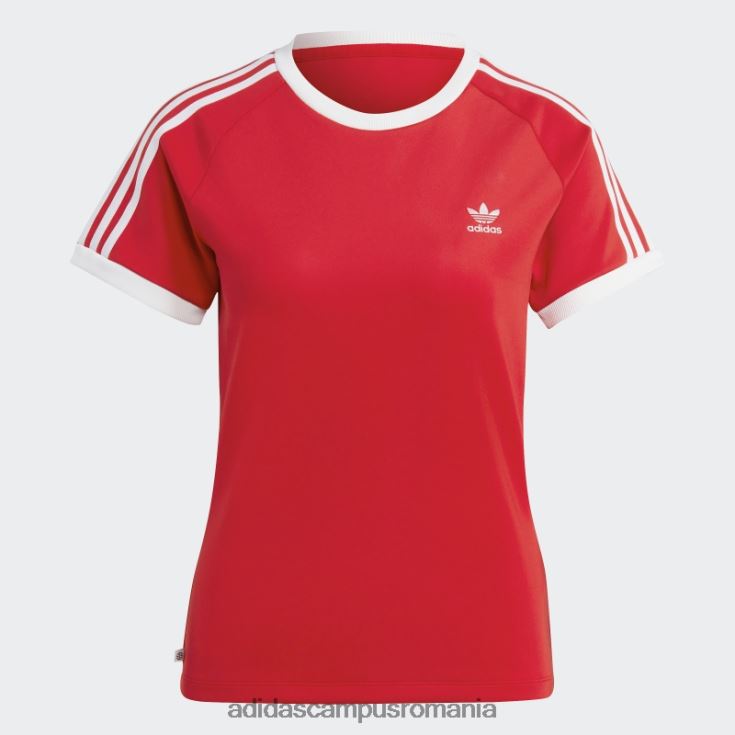 adidas campus romania tricou adicolor clasics slim cu 3 dungi stacojiu adidas femei stacojiu J266N216848