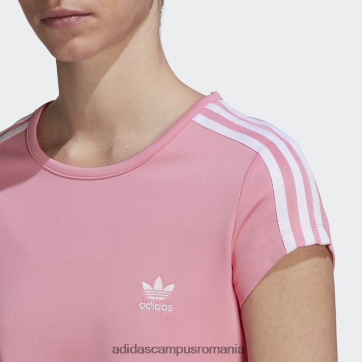 adidas campus romania tricou adicolor classics crop 3-stripes roz adidas femei roz J266N210206