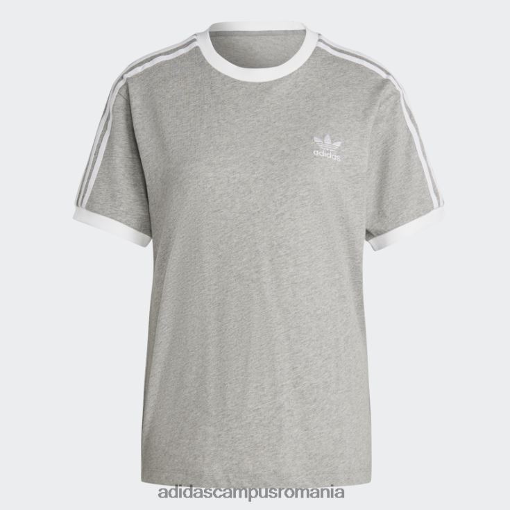 adidas campus romania tricou adicolor classics cu 3 dungi gri mediu femei gri mediu J266N217467