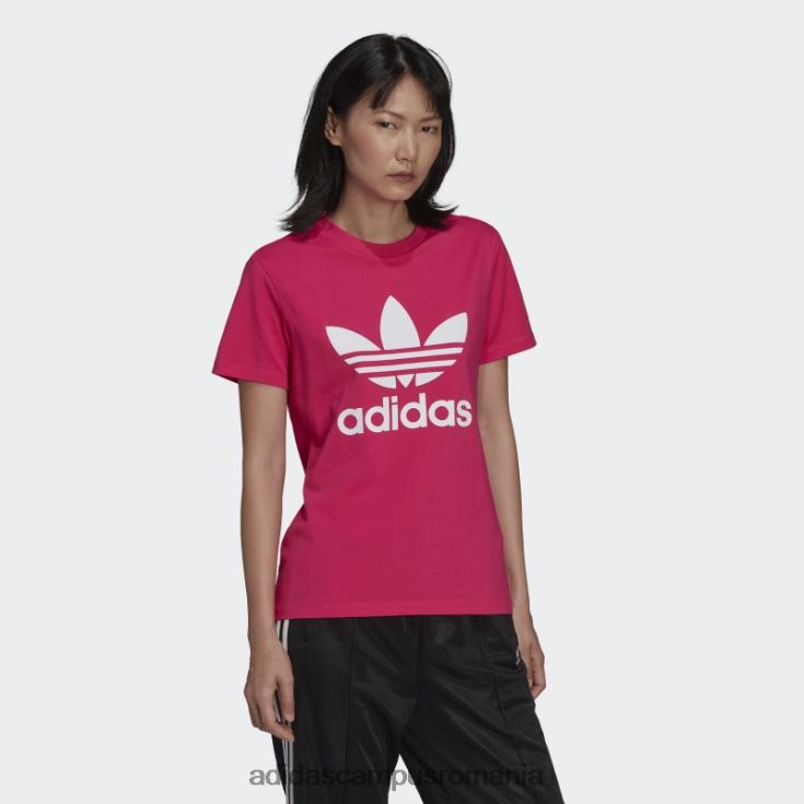 adidas campus romania tricou adicolor classics trefoil magenta real femei magenta real J266N210076