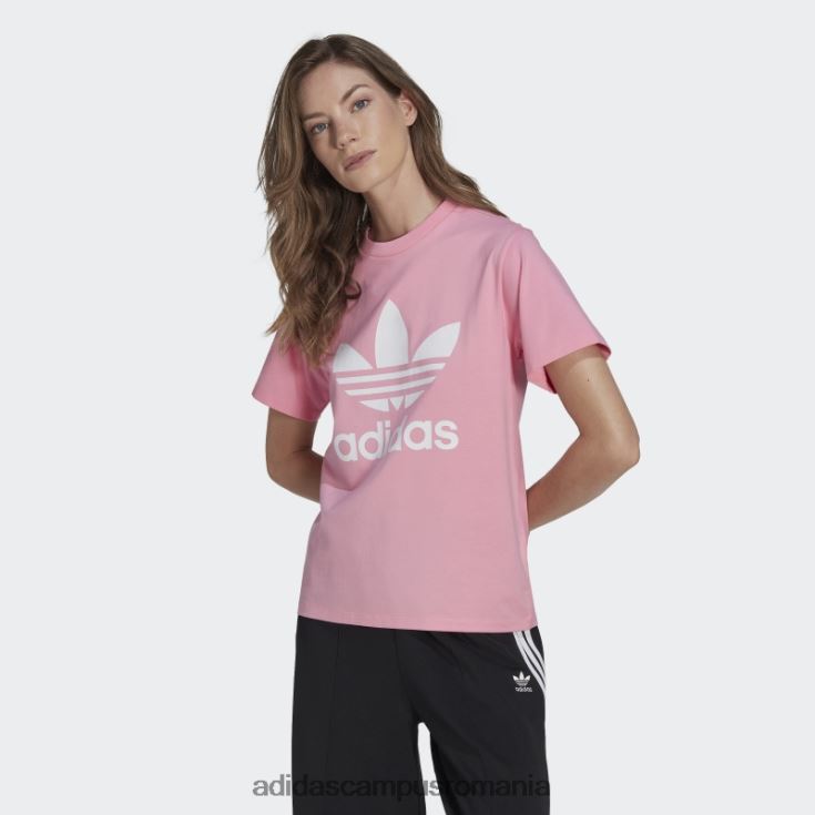 adidas campus romania tricou adicolor classics trefoil roz femei roz J266N29566