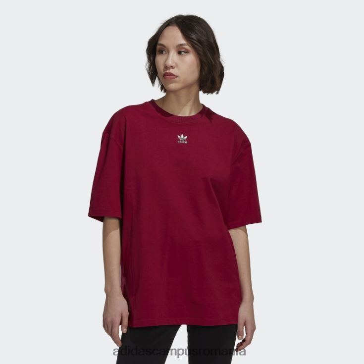 adidas campus romania tricou adicolor essentials burgundy femei Burgundia J266N210220