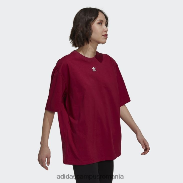 adidas campus romania tricou adicolor essentials burgundy femei Burgundia J266N210220