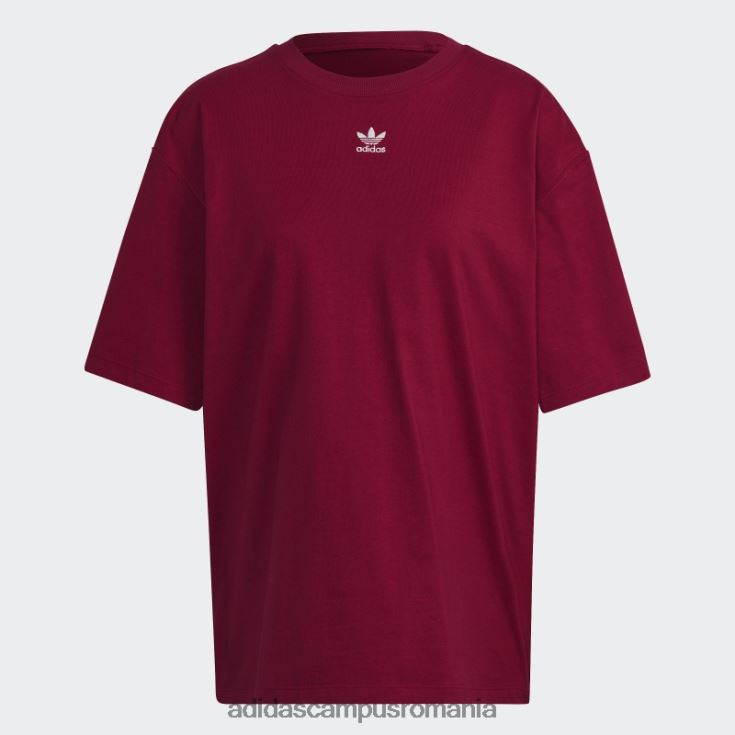adidas campus romania tricou adicolor essentials burgundy femei Burgundia J266N210220