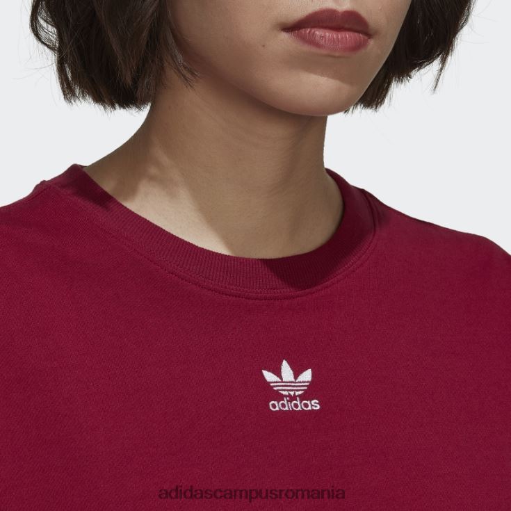 adidas campus romania tricou adicolor essentials burgundy femei Burgundia J266N210220