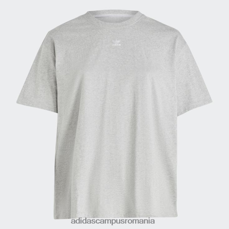 adidas campus romania tricou adicolor essentials (marime plus) gri mediu femei gri mediu J266N29374