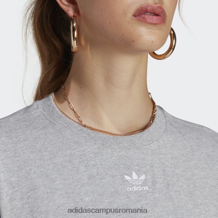 adidas campus romania tricou adicolor medium grey essentials femei gri mediu J266N29139