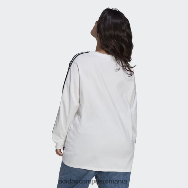 adidas campus romania tricou alb adicolor classics cu mânecă lungă (plus mărime) femei alb J266N29856