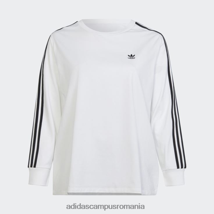 adidas campus romania tricou alb adicolor classics cu mânecă lungă (plus mărime) femei alb J266N29856