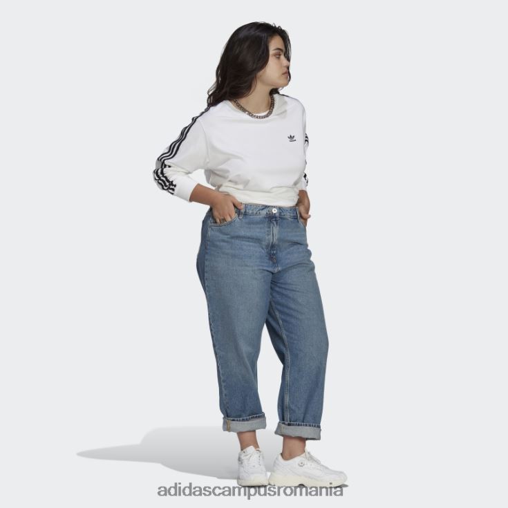 adidas campus romania tricou alb adicolor classics cu mânecă lungă (plus mărime) femei alb J266N29856