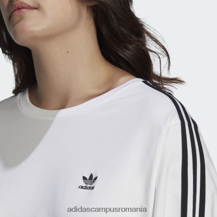 adidas campus romania tricou alb adicolor classics cu mânecă lungă (plus mărime) femei alb J266N29856