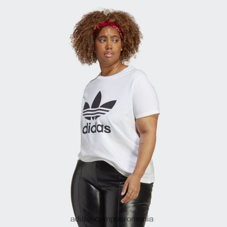 adidas campus romania tricou alb adicolor classics trefoil (mărime plus) femei alb J266N217482