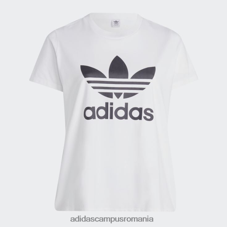 adidas campus romania tricou alb adicolor classics trefoil (mărime plus) femei alb J266N217482