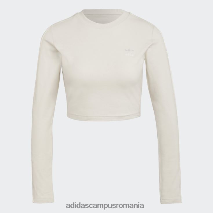 adidas campus romania tricou alb cu mânecă lungă decupată femei alb J266N210576