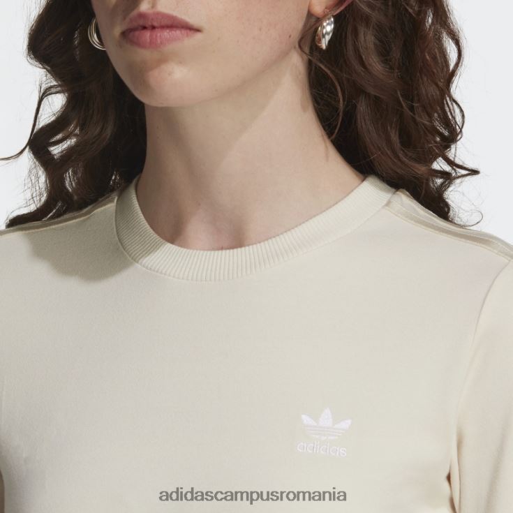 adidas campus romania tricou alb cu mânecă lungă decupată femei alb J266N210576