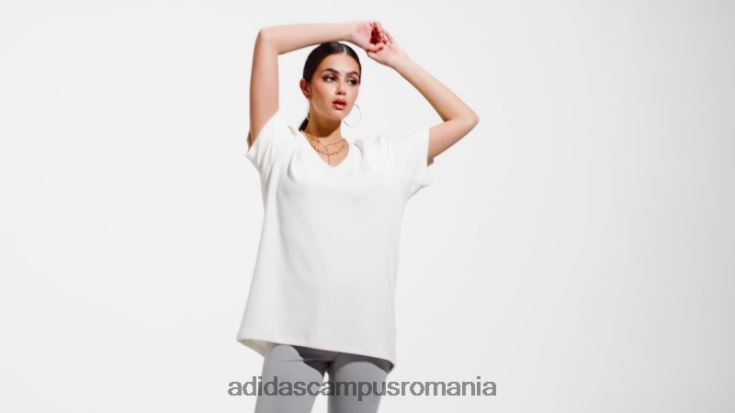 adidas campus romania tricou alb lejer femei alb J266N217561