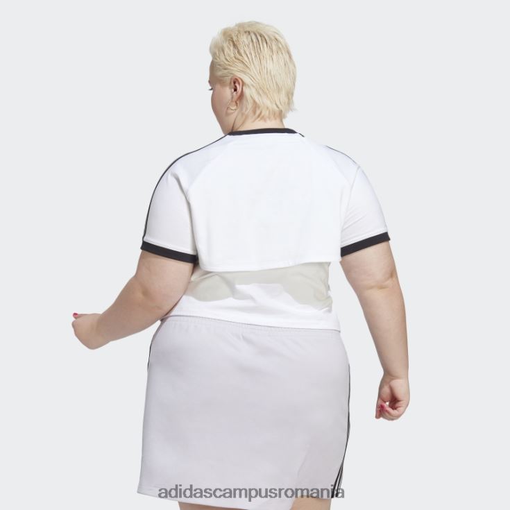 adidas campus romania tricou alb întotdeauna original (plus mărime) femei alb J266N210828