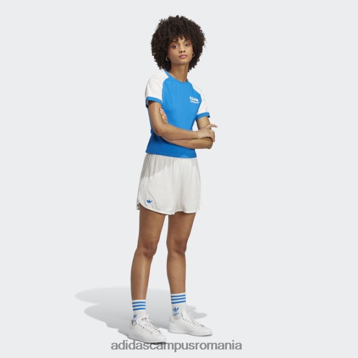 adidas campus romania tricou club versiune albastră pasăre albastră adidas femei pasăre albastră/albă J266N217460