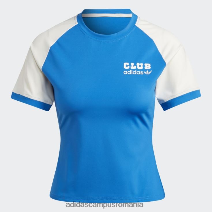 adidas campus romania tricou club versiune albastră pasăre albastră adidas femei pasăre albastră/albă J266N217460