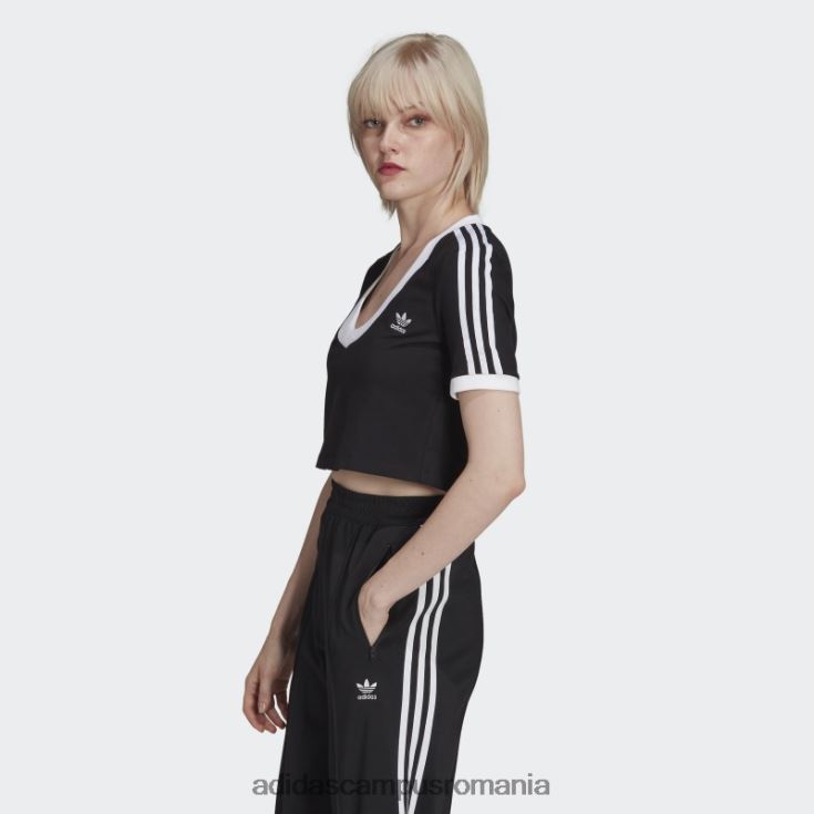 adidas campus romania tricou cropped adicolor classics negru femei negru J266N210544