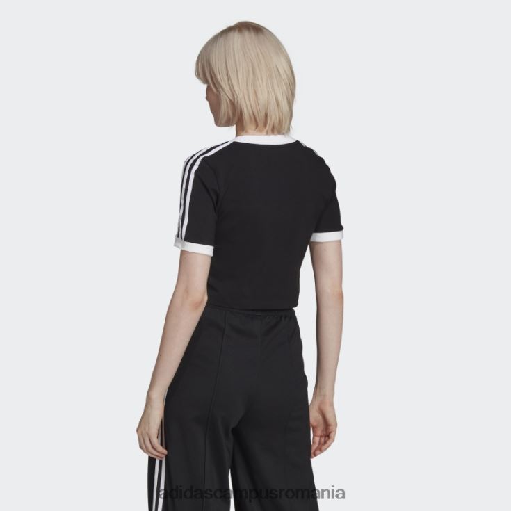 adidas campus romania tricou cropped adicolor classics negru femei negru J266N210544