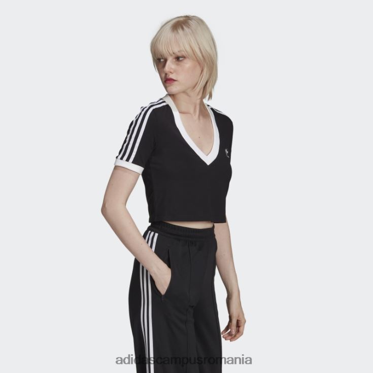 adidas campus romania tricou cropped adicolor classics negru femei negru J266N210544