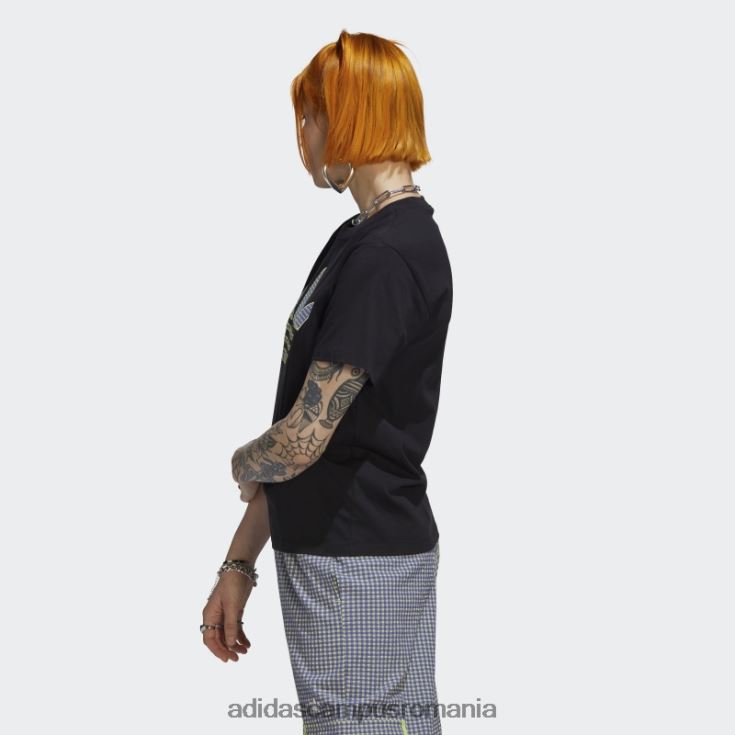 adidas campus romania tricou cu aplicare trefoil negru femei negru J266N217564