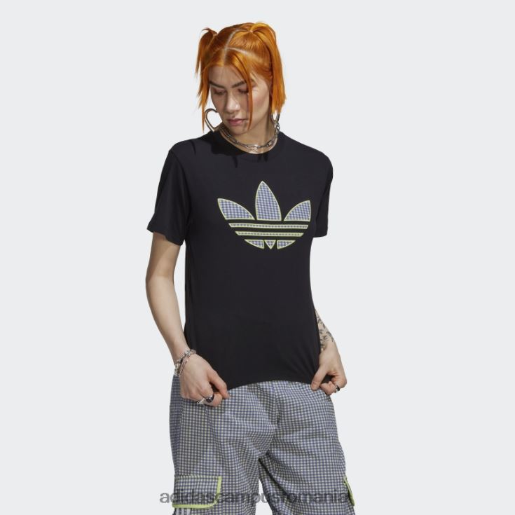 adidas campus romania tricou cu aplicare trefoil negru femei negru J266N217564