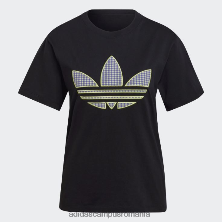 adidas campus romania tricou cu aplicare trefoil negru femei negru J266N217564